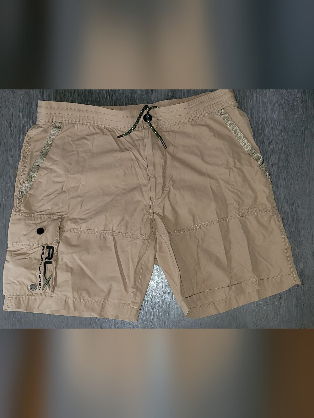 RLXRalph Lauren Tan Swim trunks with Drawcord Waist